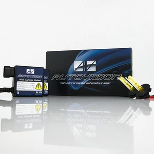 Autovizion 35 Watts Super Compact H7 3000K Golden Yellow HID Xenon Kit Low Beam - Picture 1 of 10