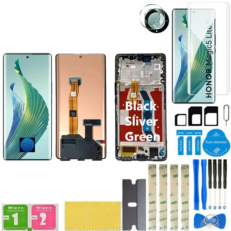 Digitalizador de pantalla táctil con pantalla LCD OLED para Honor Magic 5 Lite RMO-NX3 + marco Foto 1 de 4