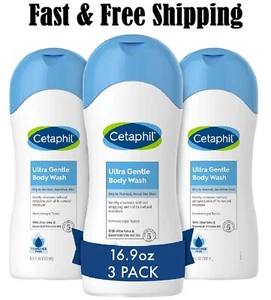 Cetaphil Ultra Gentle Refreshing Body Wash For Dry to Normal Sensitive Skin 16.9 - Picture 1 of 4