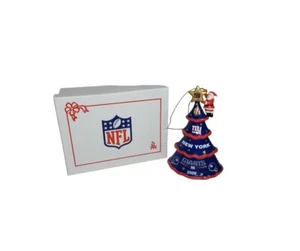 NY Giants NFL - Danbury Mint 2009 Christmas Tree Porcelain Ornament 5"  with Box - Picture 1 of 7