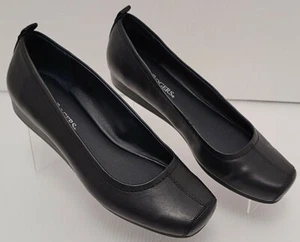 Kim Rogers Izzie Dark Blue Wedge Slip-On Ballet Style Flats Women's Size7.5M - Picture 1 of 9