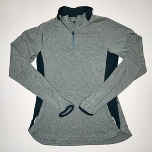 REI Co-op Active Pursuits 1/4 Quarter Zip Damen Top Größe M Grün Stretch Docht - Bild 1 von 9