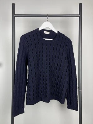 Suéter tejido rojo Valentino azul marino talla L Foto 1 de 4