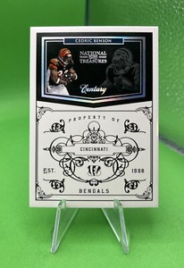 2011 National Treasures #30 Cedric Benson Century Silver 5/25 Bengals