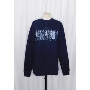 TAYLOR SWIFT Midnights Eras Navy Blue Crewneck Sweatshirt Pullover Concert Music - Picture 1 of 8