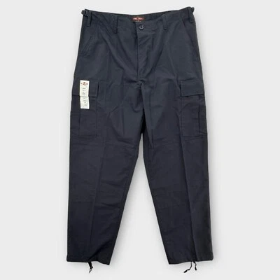 Pantalones cargo Tru Spec para hombre grandes azules bolsillos cremallera senderismo holgados ajustables NUEVO Foto 1 de 4