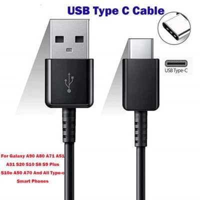 For Samsung Galaxy S9 S8 S10 S20+ Plus USB Type C Fast Charging Cable Cord Parts - Image 1 of 4