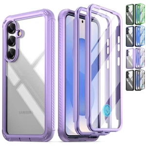 Für Samsung Galaxy S25 5G Hülle Integriertes Display 2 Frontrahmen Stoßfest Cover - Bild 1 von 31