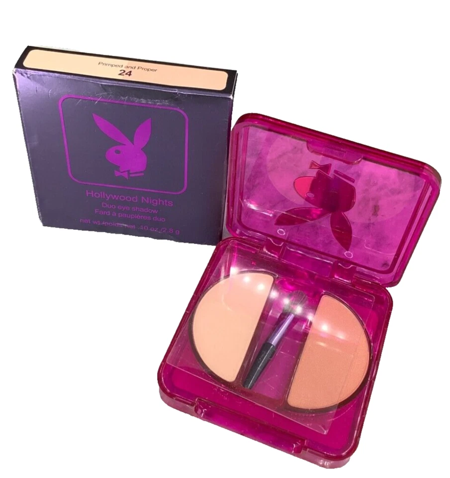 Sombra de ojos Playboy Hollywood Nights Duo 24 preparada y adecuada 0,10 oz nueva en caja Foto 1 de 4