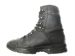 Lowa Mountain Gore-Tex Boots Black Vibram German Army Issue Size UK 8 #5529 - Foto 1 di 9