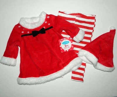 Новый с Ярлыками BON BEBE девочки 3-pc праздничное платье леггинсы шляпа наряд * 3 6 месяцев - Изображение 1 из 4