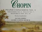 Chopin: Piano Concerto No.1 -  CD GLVG The Cheap Fast Free Post