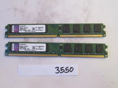 Kingston KTD-DM8400C6/2G 2x2Gb=4Gb PC2-6400 800Mhz DDR2 Desktop Memory RAM (3550 - Image 1 of 2