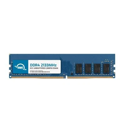 OWC 4GB 8GB 16GB DDR4 2133MHz ECC Unbuffered UDIMM 288pin Memory RAM - Image 1 of 4