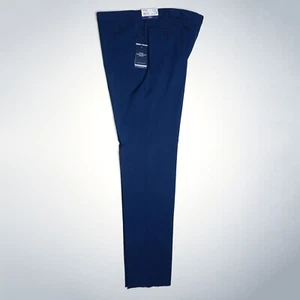 Hart Schaffner Marx Men's UNHEMMED Slacks New York Fit 46R Blue NWT $155 - Picture 1 of 13