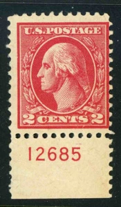Estampilla número de placa de edición de 1920 de EE. UU. 528B como nueva 2c Washington sin montar o nunca montada 3h18 1 - Imagen 1 de 2