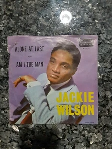 JACKIE WILSON: ALONE AT LAST/ AM I THE MAN 45 - Picture 1 of 4