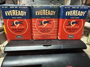 3 EVEREADY Nr. 467 NEDA 200 67,5 Volt B Batterien National Carbon Union Carbide - Bild 1 von 6