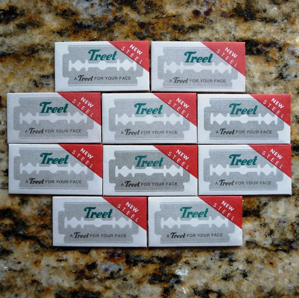 10 hojas de afeitar Treet nuevas de acero de doble filo Foto 1 de 1
