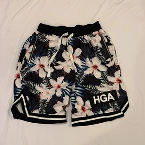 Mens Medium Native Supply HGA Tropical Print Mesh Lined Board Shorts - Rips - Picture 1 of 11