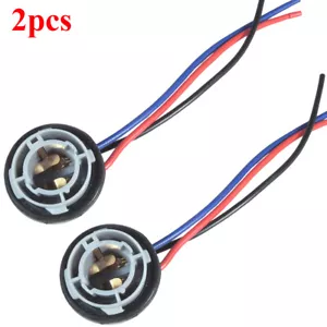 2x 1157 2357 2057 S25 Tail Stop Brake Light Socket Wire Harness Female Connector - Foto 1 di 10