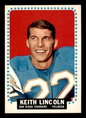 1964 Topps Football #164 Keith Lincoln NM - Image 1 of 2