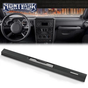 Fit For Jeep Wrangler TJ 97-06 Dash Top Cover Defrost Vent Bezel Trim Black - Picture 1 of 9