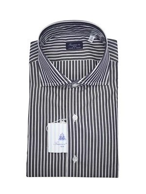 Nuevo Vestido FINAMORE Napoli HECHO A MANO Camisa EDUARDO Talla 16.5 US 42 EU (FIN450) Foto 1 de 2