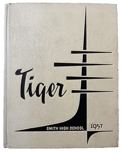 1957 OSCAR SMITH HIGH SCHOOL YEARBOOK, THE TIGER, CHESAPEAKE, VA - Picture 1 of 5