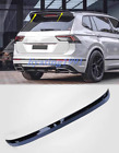 For VW Tiguan 2022-2023 Chrome Gloss Black Rear Roof Spoiler Tail Trunk Lip Wing