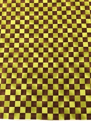 Paintbrush Studio - Graphix Range - Brown + Green Check - 100% Cotton - Image 1 of 4