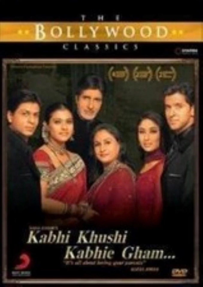 Kabhi Khushi Kabhie Gham - Shahrukh Khan, Hrithik Roshan - Bollywood Movie DVD - Image 1 of 1