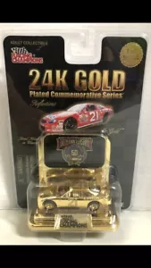 Vintage 1998 Michael Waltrip #21 NASCAR Citgo Ford Woods Brothers 24K Gold New - Picture 1 of 1