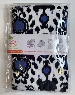 Cubierta de carro con dosel para asiento de coche de bebé multiuso azul brote de yoga talla única NUEVO  Foto 1 de 4