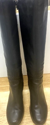 Indigo Clarks Botas Altas Cómodas de Cuero para Mujer Talla 10 Tacón Bloque Foto 1 de 4