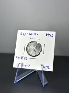 1972 Seychelles 5 Cents UNC Uncirculated Coin - FAO Grow More Food - Picture 1 of 2