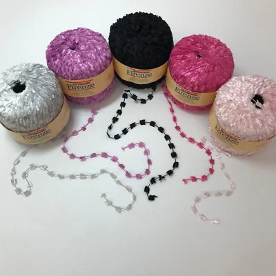 Reynolds Firenze Ribbon Chenille Eyelash Yarn Thread Knit Crochet Choose Color - Image 1 of 3