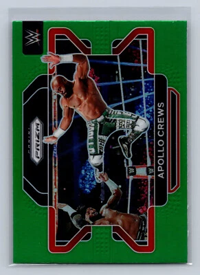 2022 Panini Prizm WWE #74 Apollo Crews Green Prizm - Image 1 of 2
