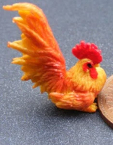 Casa de Muñecas Gallo Gallo Hecho a Mano Escala 1:12 Miniatura Jardín Pollo T4 Tumdee - Imagen 1 de 6