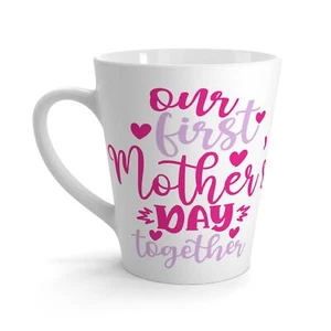 Unser erster Muttertag Latte Becher, Baby Mädchen Tasse Geschenk, Muttertag Tasse, Neu Mama - Bild 1 von 5