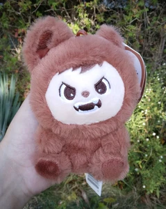 Marrón 5" LaBabies Llavero Clip Bolso Dije - WuWu - Peluche Monstruo - Imagen 1 de 2