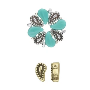 Platillo, Aylia-Paisley, Cierre Magnético, 4 Piezas, Latón Antiguo Chapado (cym77) - Imagen 1 de 1