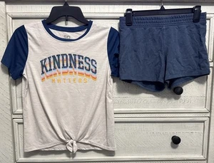 SO Outfit Kindness Top Light Pink Short Sleeve T-Shirt Girls Size XL 14/16 - Picture 1 of 5