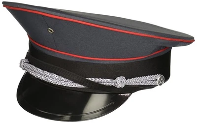 Men's Deluxe Military Captain Hat, Grey, Adult - Image 1 of 2