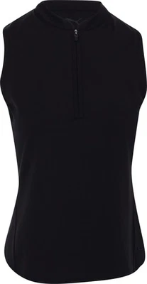 Puma Aerlon Mock 无袖彪马黑色衬衫女式 — 第 1/4 张图片