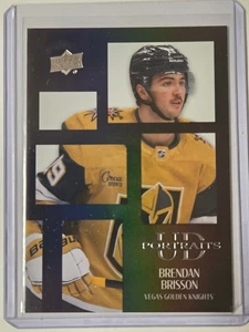 Brennan Brisson Black Parallel Portraits Rookie 2024-25 Upper Deck Series 2 - Picture 1 of 1