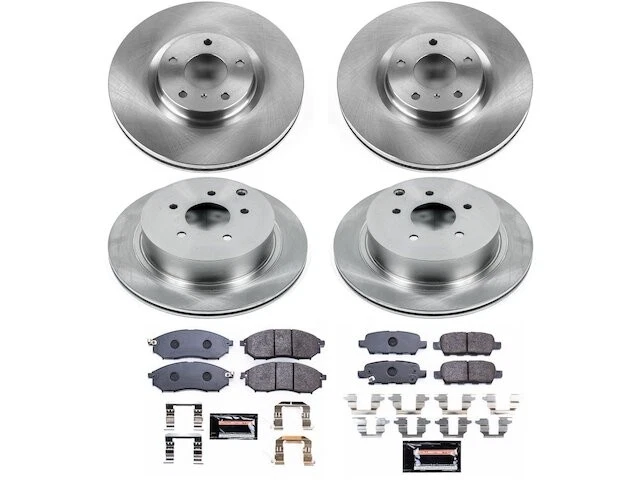 Kit de pastillas de freno y rotor delanteras y traseras para Infiniti M37 2012 2011-2013 PM272PK Foto 1 de 1