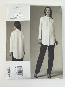 Shirt & Pants Size 8-14 Vogue 1215 Uncut Pattern Chado Ralph Rucci Designer - Picture 1 of 2