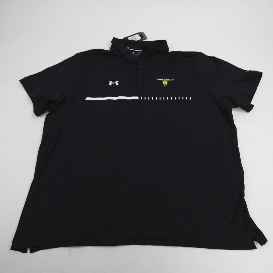 Polo San Antonio Brahmas Under Armour para hombre negro nuevo Foto 1 de 1