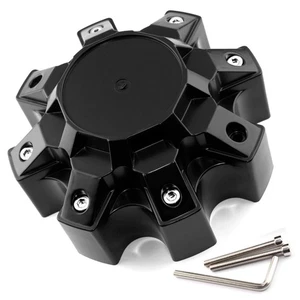 1pc 173mm 6.81in 8 Lug Wheel Center Caps for HD Off-Road Satin Black V2 Hybrid - Picture 1 of 5